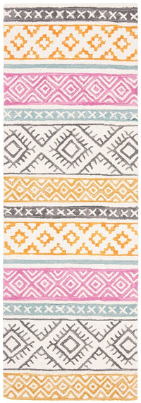 Safavieh Micro-Loop Mlp552A Ivory / Rust Southwestern Area Rug