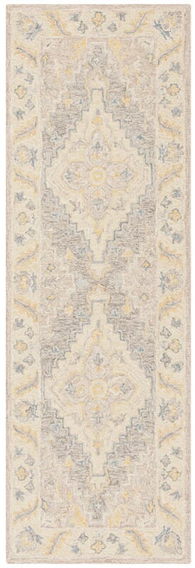 Safavieh Micro-Loop Mlp602B Beige / Grey Area Rug