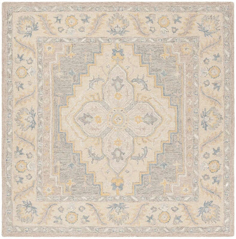 Safavieh Micro-Loop Mlp602B Beige / Grey Area Rug