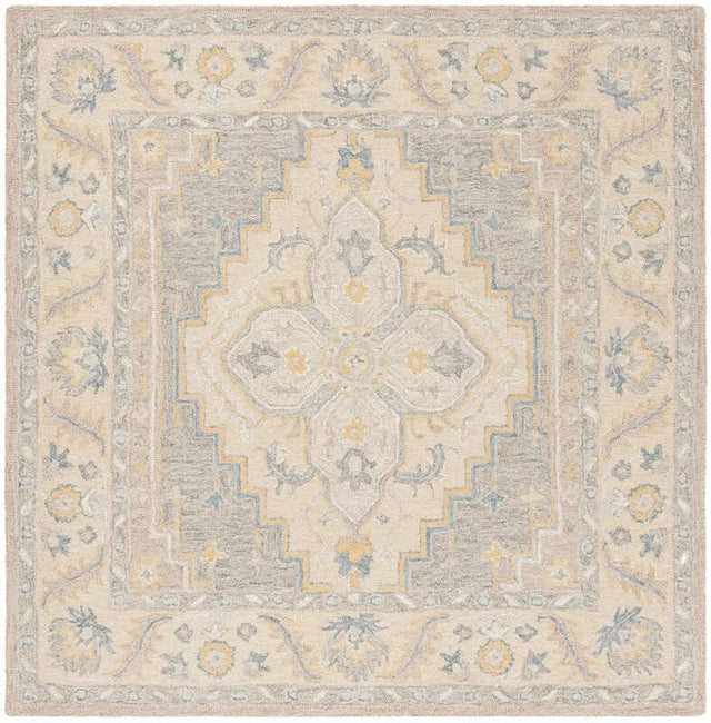 Safavieh Micro-Loop Mlp602B Beige / Grey Area Rug