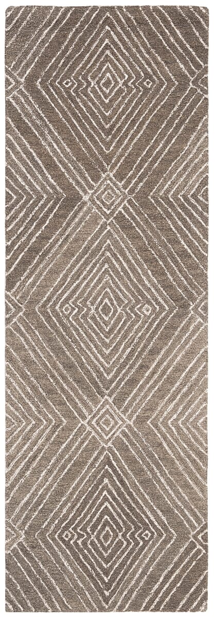 Safavieh Micro-Loop Mlp608F Dark Grey / Ivory Geometric Area Rug