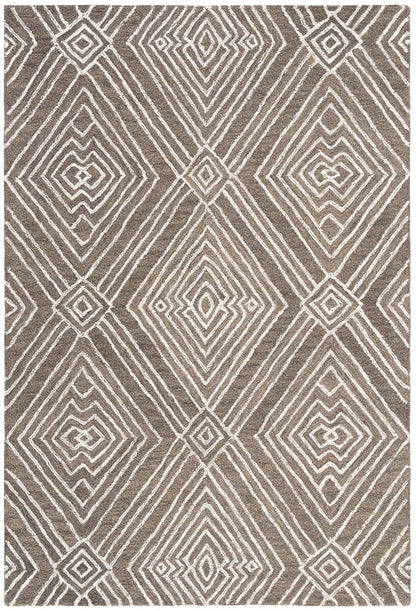 Safavieh Micro-Loop Mlp608F Dark Grey / Ivory Geometric Area Rug