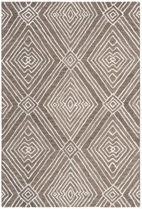 Safavieh Micro-Loop Mlp608F Dark Grey / Ivory Geometric Area Rug