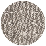 Safavieh Micro-Loop Mlp608F Dark Grey / Ivory Rugs.