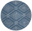 Safavieh Micro-Loop Mlp608N Navy / Ivory Rugs.
