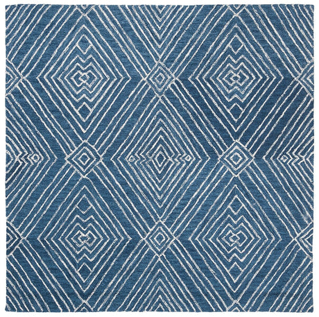 Safavieh Micro-Loop Mlp608N Navy / Ivory Geometric Area Rug