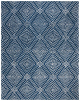 Safavieh Micro-Loop Mlp608N Navy / Ivory Rugs.