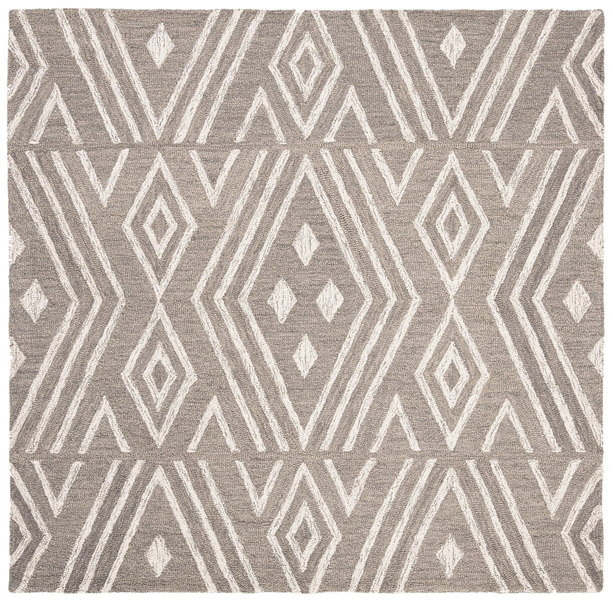 Safavieh Micro-Loop Mlp609F Grey / Ivory Rugs.