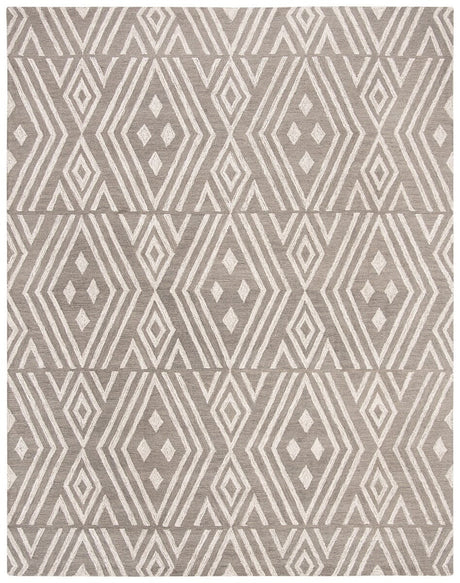 Safavieh Micro-Loop Mlp609F Grey / Ivory Geometric Area Rug