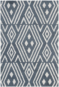 Safavieh Micro-Loop Mlp609N Navy / Blue Geometric Area Rug