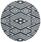 Safavieh Micro-Loop Mlp609N Navy / Blue Rugs.