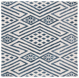 Safavieh Micro-Loop Mlp611M Blue / Ivory Rugs.