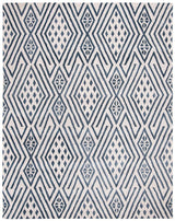 Safavieh Micro-Loop Mlp611M Blue / Ivory Rugs.
