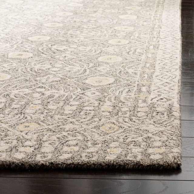 Safavieh Micro-Loop Mlp801H Charcoal / Ivory Rugs.