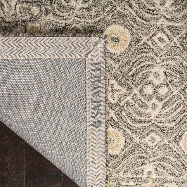 Safavieh Micro-Loop Mlp801H Charcoal / Ivory Rugs.