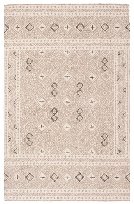 Safavieh Micro-Loop Mlp803F Grey / Ivory Moroccan Area Rug