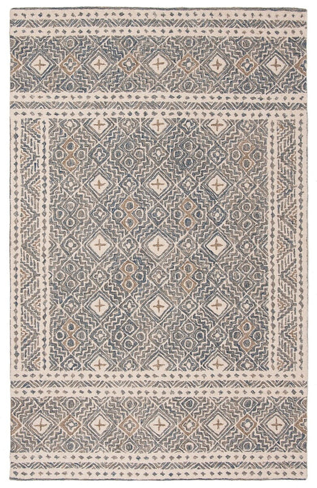 Safavieh Micro-Loop Mlp803M Blue / Ivory Moroccan Area Rug