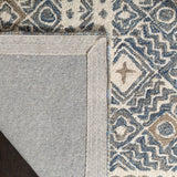 Safavieh Micro-Loop Mlp803M Blue / Ivory Rugs.