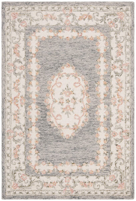 Safavieh Micro-Loop Mlp903F Grey / Ivory Area Rug