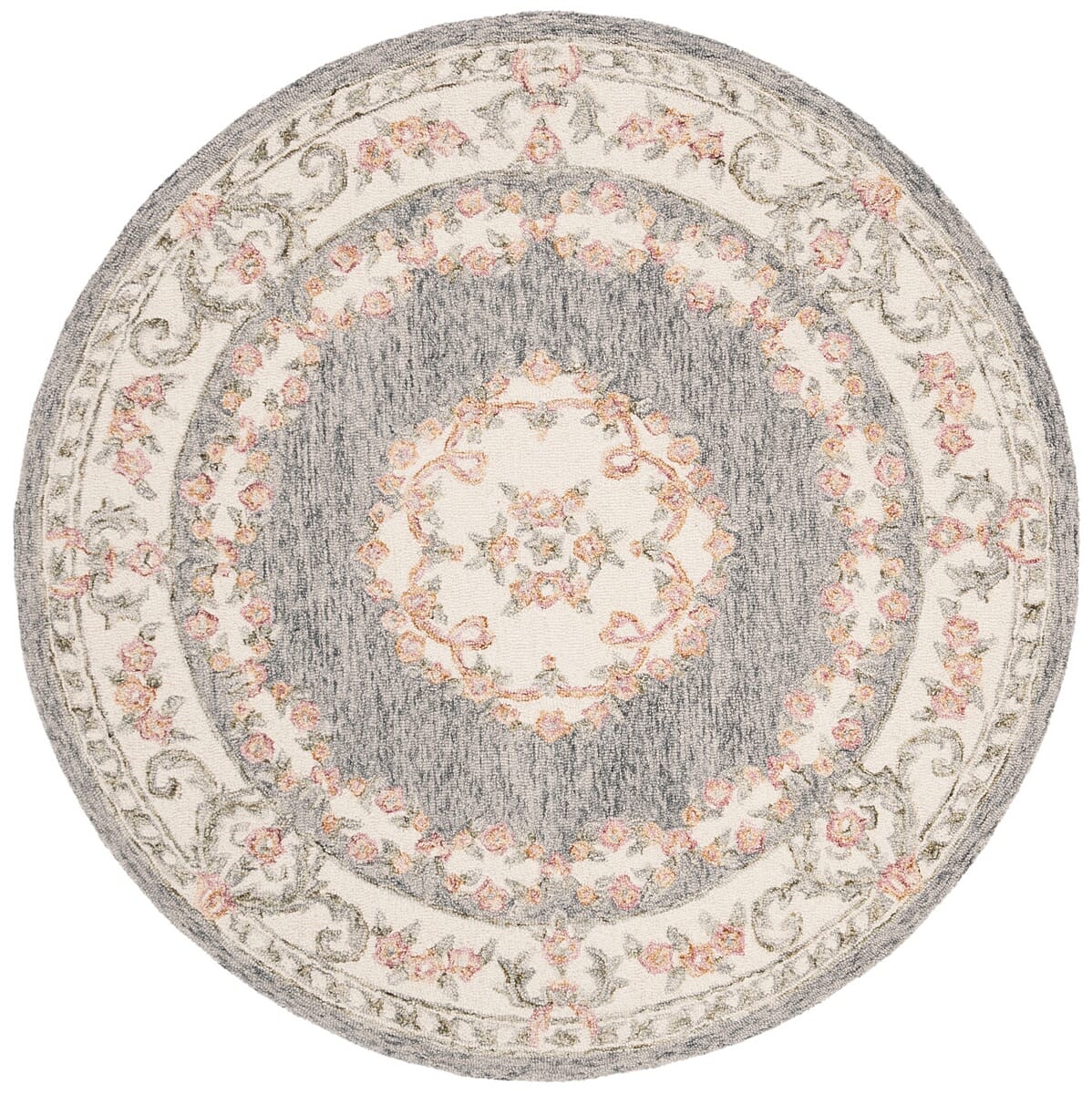 Safavieh Micro-Loop Mlp903F Grey / Ivory Rugs.