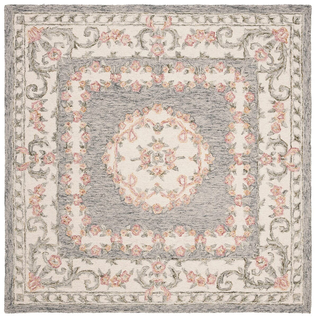 Safavieh Micro-Loop Mlp903F Grey / Ivory Area Rug