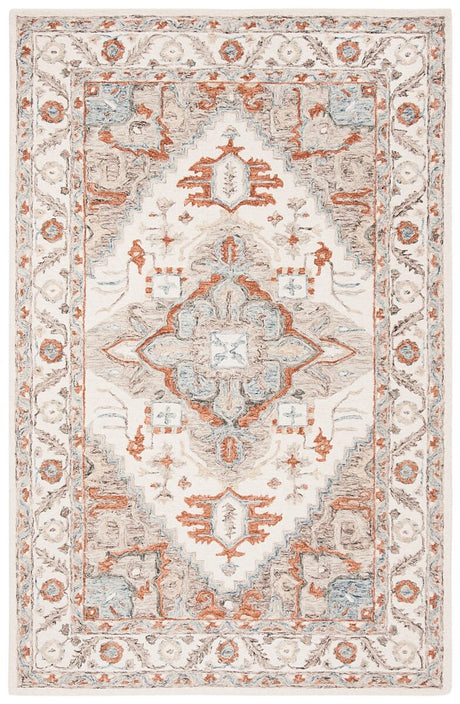 Safavieh Micro-Loop Mlp904A Ivory / Rust Area Rug