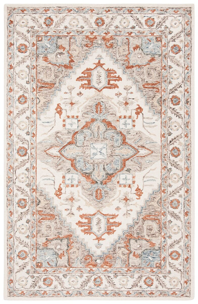 Safavieh Micro-Loop Mlp904A Ivory / Rust Rugs.