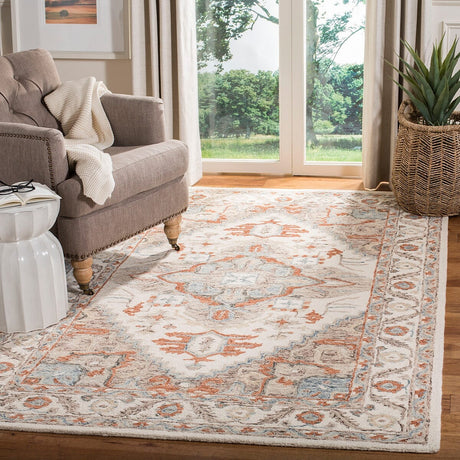 Safavieh Micro-Loop Mlp904A Ivory / Rust Area Rug