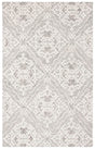 Safavieh Micro-Loop Mlp905F Grey / Ivory Damask Area Rug