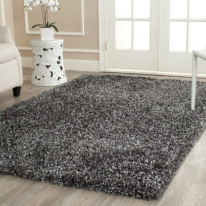 Safavieh Malibu Shag Mls431C Charcoal Shag Area Rug