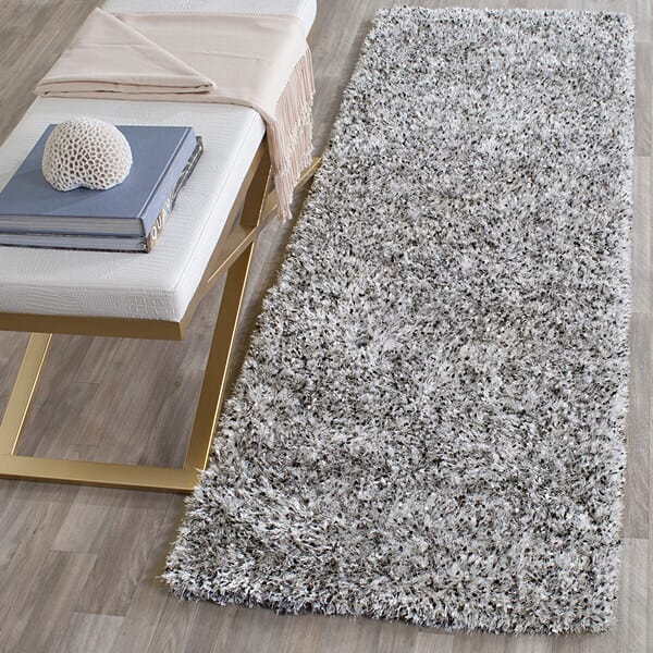 Safavieh Malibu Shag Mls431S Silver Shag Area Rug