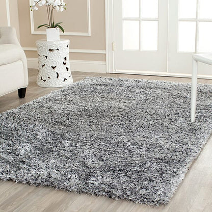 Safavieh Malibu Shag Mls431S Silver Shag Area Rug