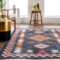 AreaRugs.com Wavaj Nwa1093C Navy Area Rug