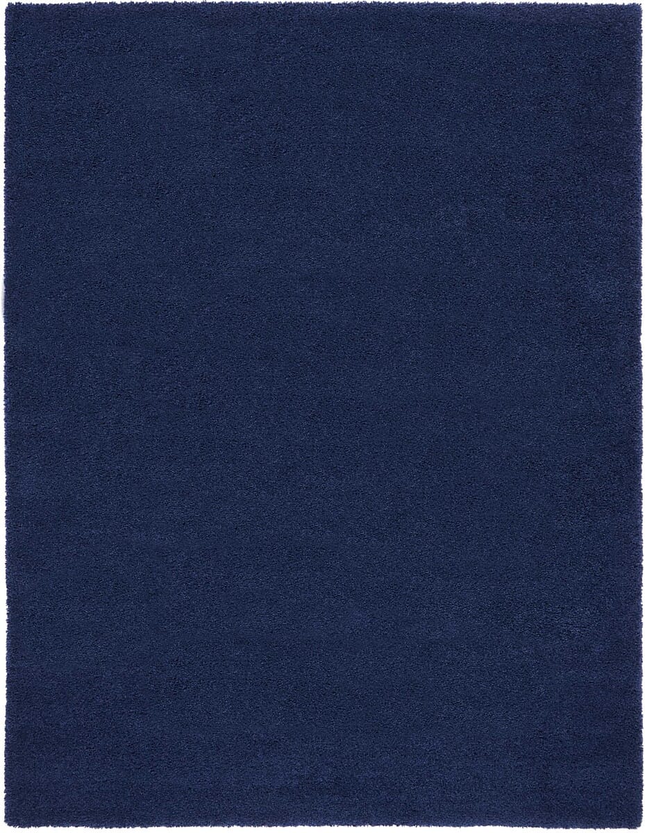 Nourison Malibu Shag Msg01 Navy Shag Area Rug