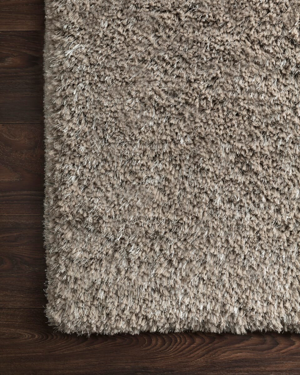 Loloi Mila Shag Mil-01 Taupe Shag Area Rug