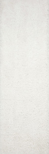 Loloi Mila Shag Mil-01 White Shag Area Rug