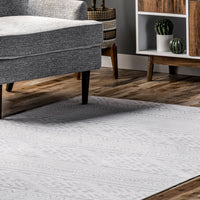 AreaRugs.com Wavaj Nwa1203A Light Gray Area Rug