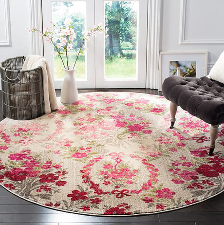 Safavieh Monaco Mnc205R Ivory / Pink Rugs.