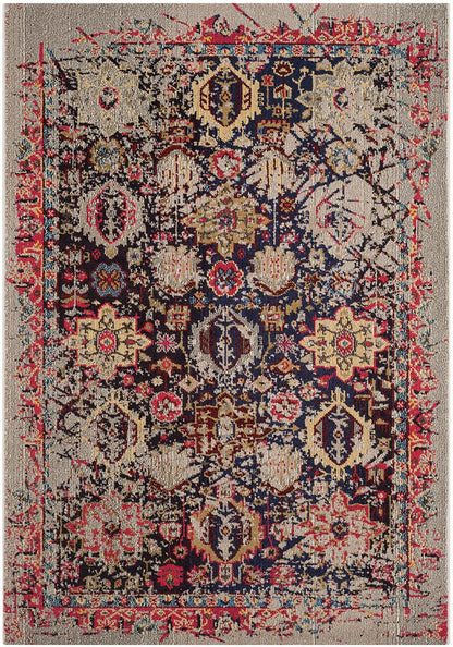 Safavieh Monaco Mnc206G Grey / Multi Vintage / Distressed Area Rug