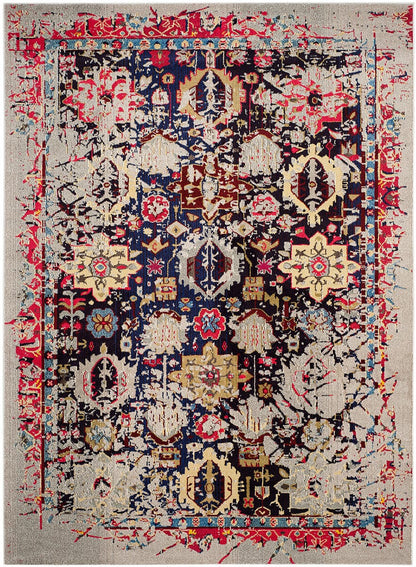 Safavieh Monaco Mnc206G Grey / Multi Vintage / Distressed Area Rug