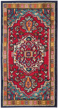 Safavieh Monaco Mnc207C Red / Turquoise Area Rug