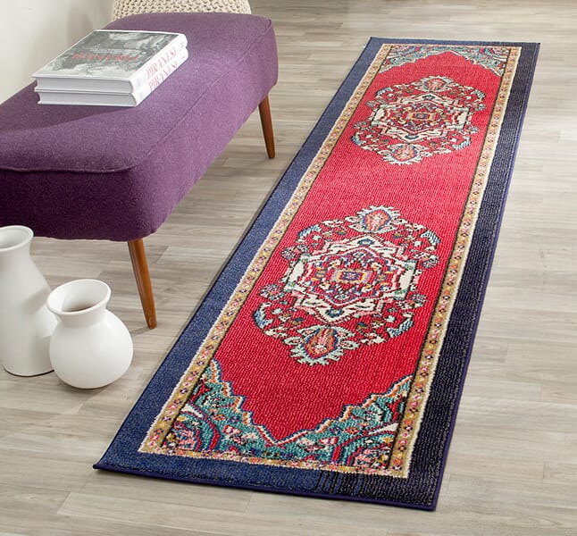 Safavieh Monaco Mnc207C Red / Turquoise Area Rug