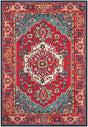 Safavieh Monaco Mnc207C Red / Turquoise Rugs.