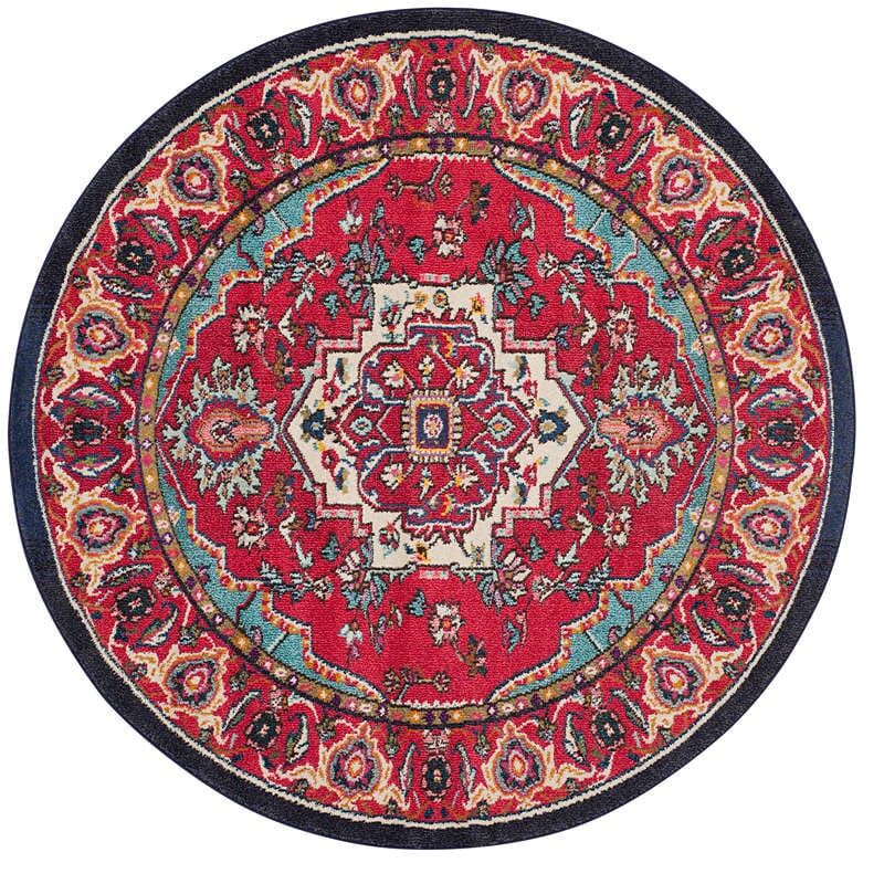 Safavieh Monaco Mnc207C Red / Turquoise Area Rug