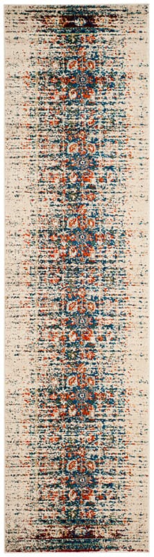 Safavieh Monaco Mnc208M Ivory / Blue Vintage / Distressed Area Rug