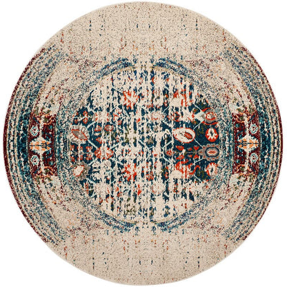 Safavieh Monaco Mnc208M Ivory / Blue Vintage / Distressed Area Rug