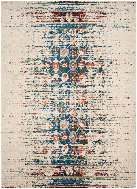 Safavieh Monaco Mnc208M Ivory / Blue Rugs.