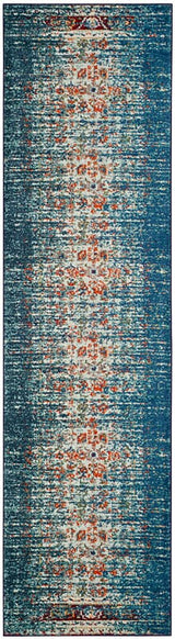 Safavieh Monaco Mnc208V Blue / Ivory Rugs.