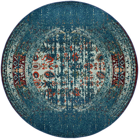 Safavieh Monaco Mnc208V Blue / Ivory Rugs.