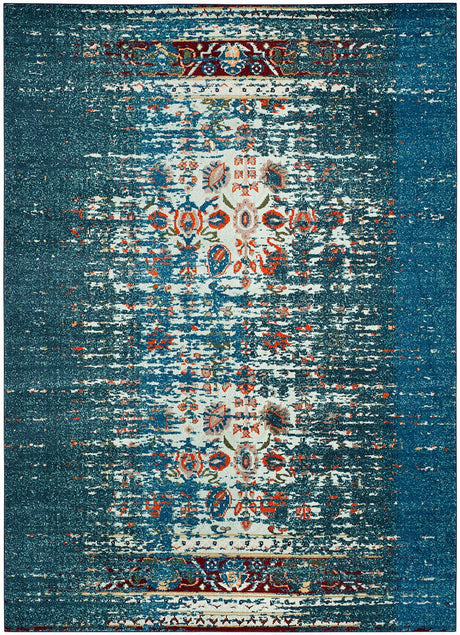 Safavieh Monaco Mnc208V Blue / Ivory Rugs.